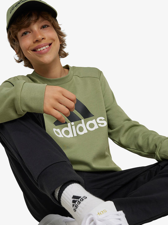 Kinder Sweatpants Set - Jogginganzug Khaki 2Stück Big Logo French Terry Track Suit