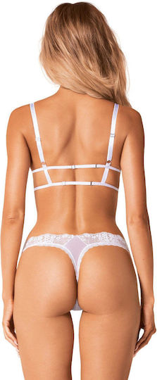 Heavenly Sexy Seturi De Lenjerie Sexy Cu Dantelă Alb 2 Bucăți