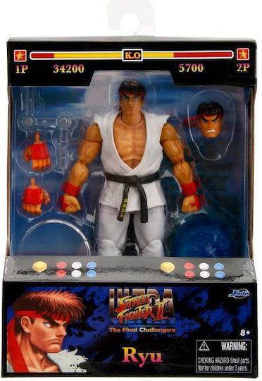Jada Toys Street Fighter II: Ryu Φιγούρα Δράσης ύψους 15εκ. σε Κλίμακα 1:12