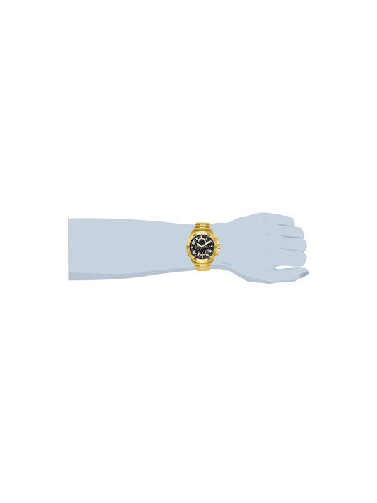 Invicta S1 Rally Ανδρικό Ρολόι 48mm Μπαταρίας με Χρυσό Μεταλλικό Μπρασελέ