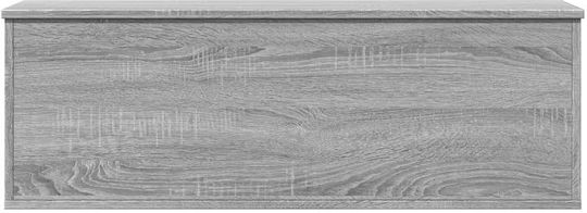 vidaXL Wooden Decorative Trunk Gray 102x35x35cm