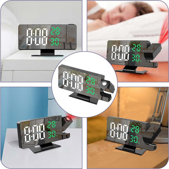 Clock Wanduhr Digital Spiegel Transparent