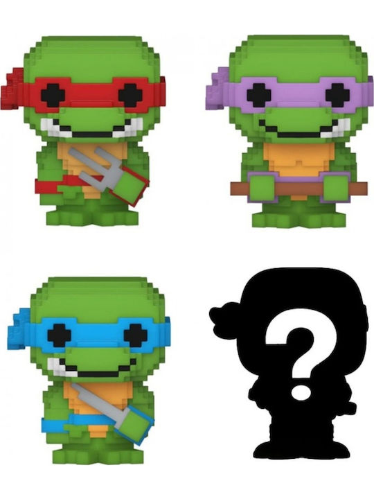 Funko Bitty Pop! Movies: Pop! Movies: Teenage Mutant Ninja Turtles - Raphael, Donatello, Leonardo & Mystery Chase Chase 4τμχ