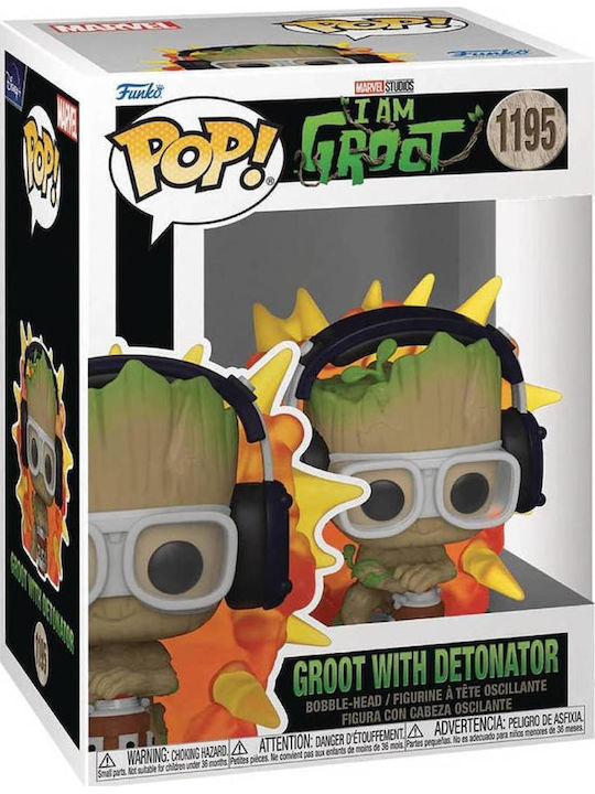Funko Pop! Marvel: Groot with Detonator Bobble-Head Funko Pop! Marvel: Groot with Detonator Bobble-Head