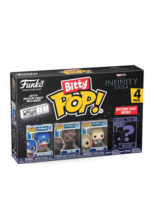 Funko Bitty Pop! Marvel: Captain America Chase 4τμχ Funko Bitty Pop! Marvel: Captain America Chase 4τμχ