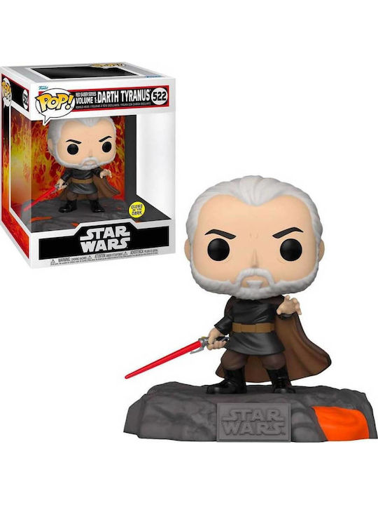 Funko Pop! Filme: Star Wars - Red Saber Collection Darth Tyranus (GITD) 522 Strălucește în întuneric Ediție Specială