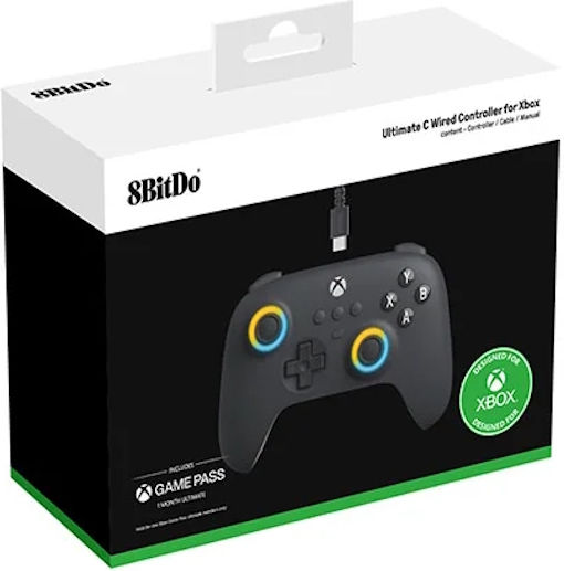 8Bitdo Ultimate C Wired Gamepad for Xbox One / Xbox Series / PC Dark Gray