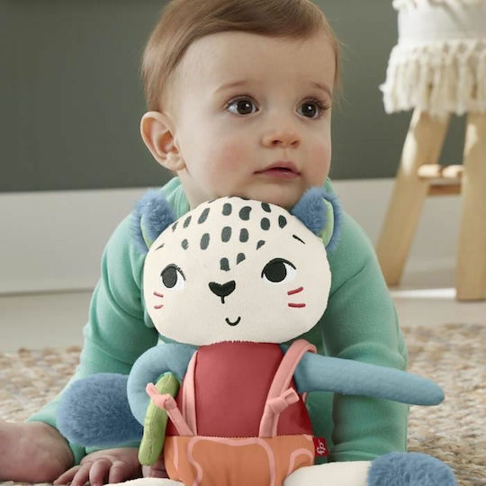 Fisher Price Tierchen Fun Snow Leopard aus Stoff mit Sounds für 3++ Monate