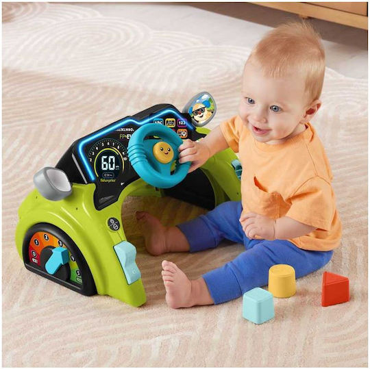 Fisher Price Vehicle Laugh & Learn Sit & Steer Driver Educational Car with Music, Light, and Sounds for 6++ Months