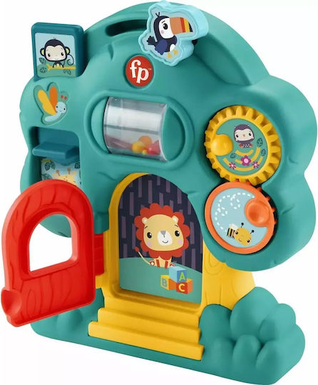Fisher Price Превозно средство Animal Friends Discovery със звуци за 6++ месеца Къщичка на дърво