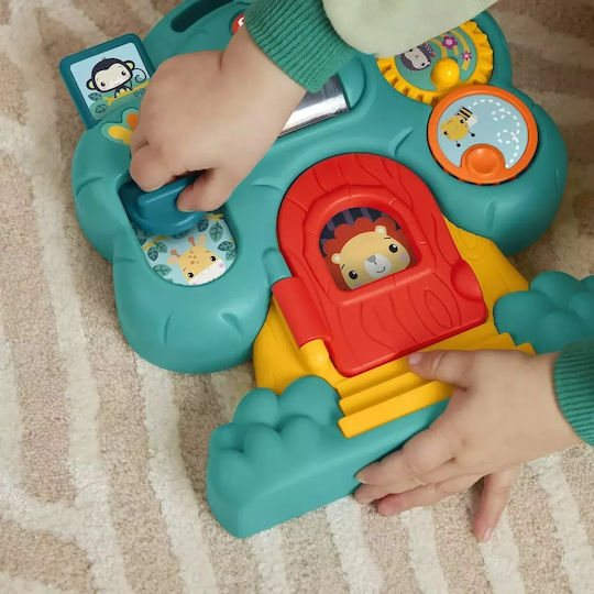 Fisher Price Превозно средство Animal Friends Discovery със звуци за 6++ месеца Къщичка на дърво