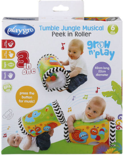 Tomy Jucărie pentru Bebeluși Playgro din Țesătură cu muzică pentru 6++ Luni