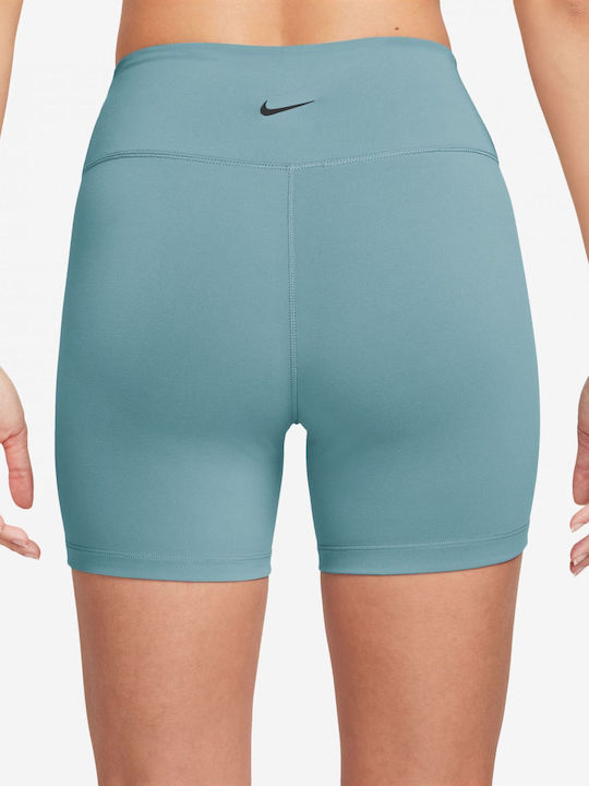 Nike Women's Bike Training Legging High Waisted Dri-Fit Denim Turquoise/black