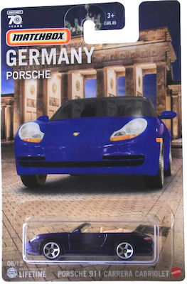 Mattel Germany Car Matchbox Porsche 911 Carrera Cabriolet for 3++ Years