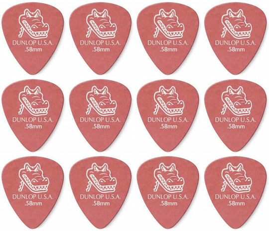 Dunlop Picks Guitar Gator Thickness 0.58mm Set 12pcs