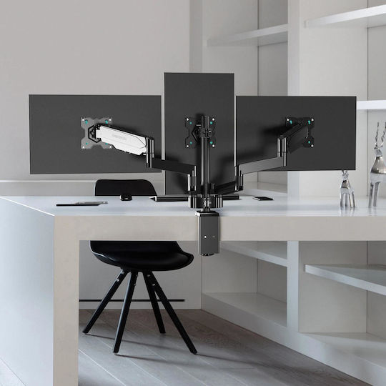 Onkron G280 Βάση Γραφείου για 3 Οθόνες έως 32" με Βραχίονα