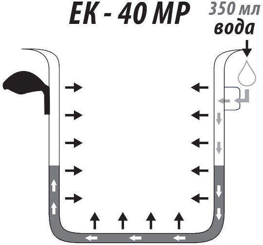 Elekom Tiefer Edelstahl-Topf 3Es / 20cm