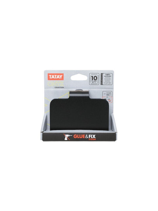 Dimitracas Onyx Wall-mounted Paper Holder Metallic Black
