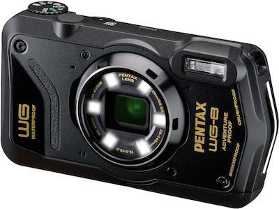 Ricoh Pentax WG-8 Compact Φωτογραφική Μηχανή 20MP Οπτικού Ζουμ 5x με Οθόνη 3" και Ανάλυση Video Full HD (1080p) Μαύρη