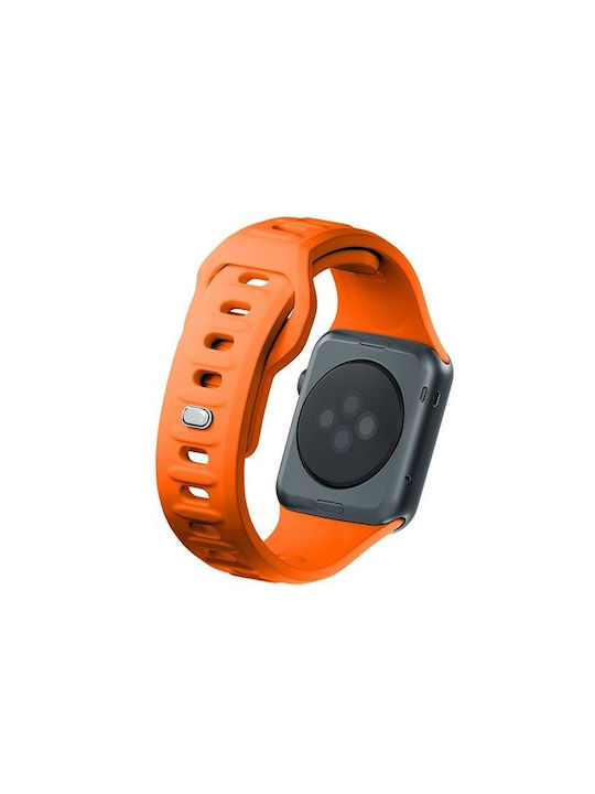 3MK Armband Silikon mit Pin Orange (Apple Watch 44/45/46mm/Ultra 49mm)