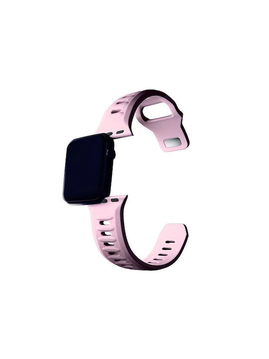 3MK Λουράκι Σιλικόνης με Pin Ροζ (Apple Watch 42/44/45/49 mm, 3MK)
