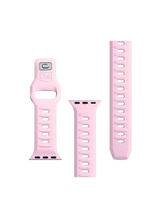 3MK Λουράκι Σιλικόνης με Pin Ροζ (Apple Watch 42/44/45/49 mm, 3MK)