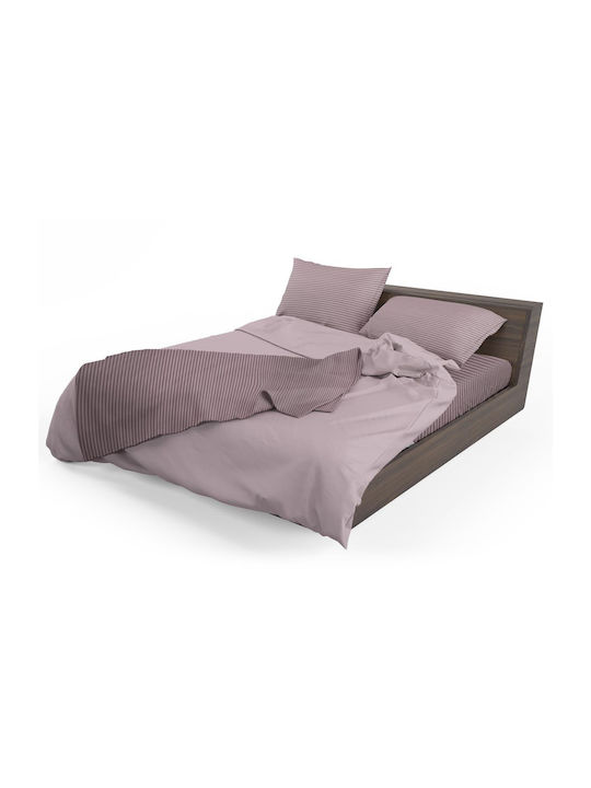 Flamingo Bettwäsche-Set Einzel 170x260cm. Chic Amethyst 3Stück