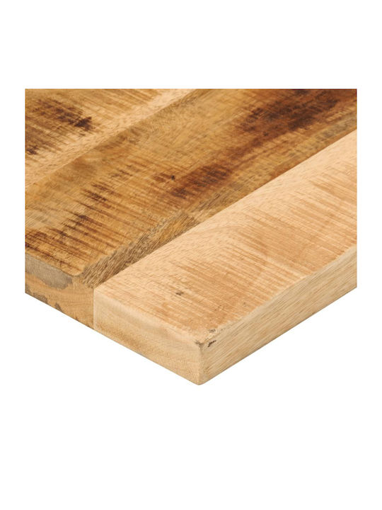 vidaXL Правоъгълена Повърхност на масата Масивно дърво Mango - Brown 80x20x2.5см 371283 1бр