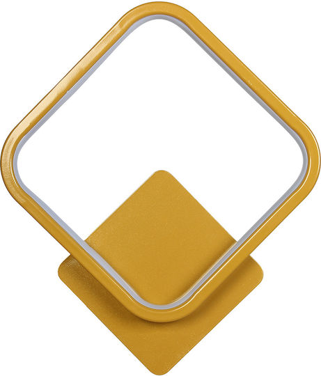 Keskor Lamp Wall with Integrated LED Gold 25x25x6cm