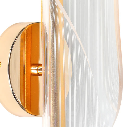 Keskor Lamp Wall with Integrated LED Gold 10x11x10cm