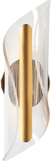 Keskor Lamp Wall with Integrated LED Gold 10x11x10cm