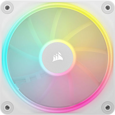 Corsair iCue Link LX140 Case Fan with RGB Lighting and Connection 4-Pin PWM 1pcs White