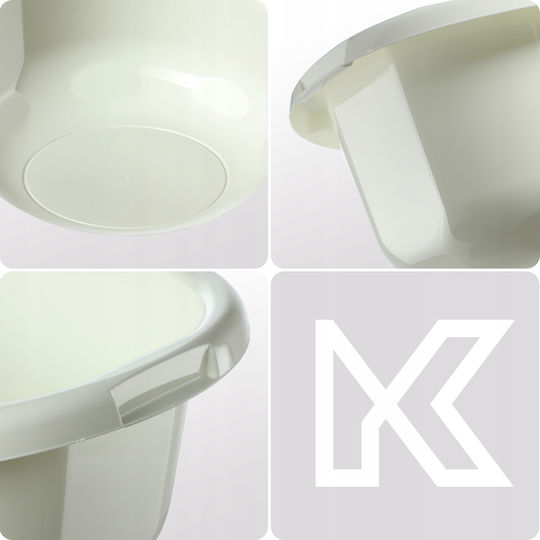 Kadax Lavoar Rotund Capacitate 5lt Alb