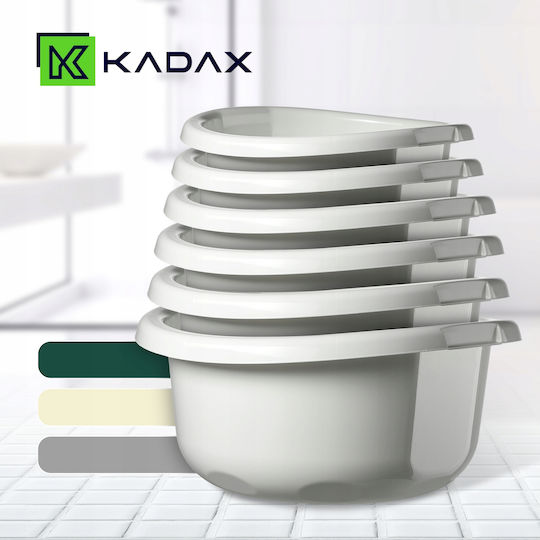 Kadax Леген Кръгла Вместимост 8лт Сив