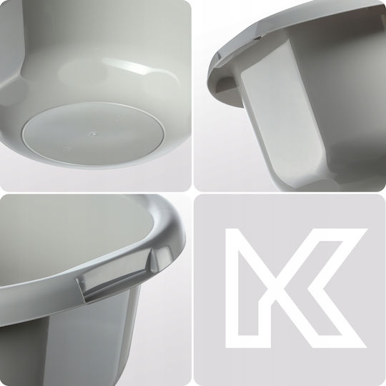 Kadax Lavoar Rotund Capacitate 20lt Gri