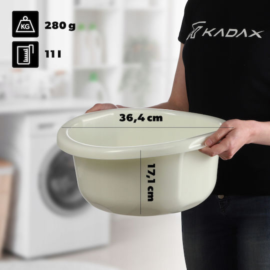 Kadax Lavoar Rotund Capacitate 11lt Alb