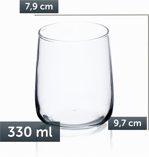 Kadax Brillen Wasser / Whisky / Cocktail Glas 330ml