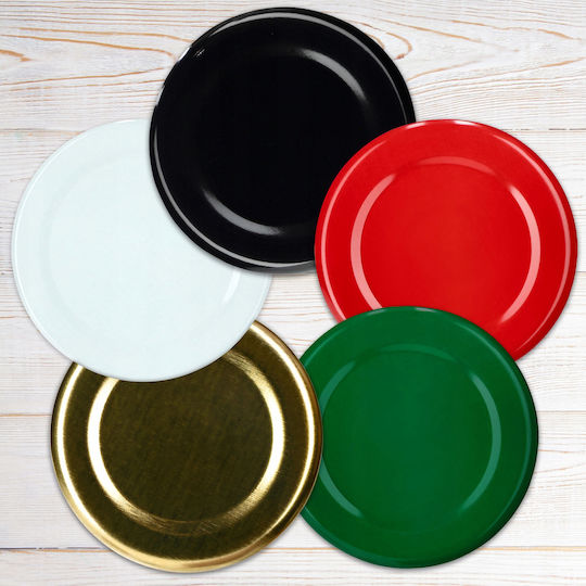 Kadax Deckel für Aufbewahrungsbehälter aus Glas in Rot Farbe 26896 10Stück