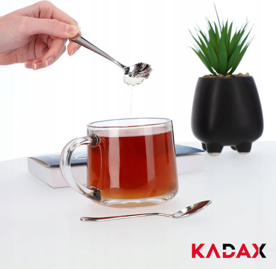 Kadax Καφέ/Τσαγιού Ανοξείδωτα Ασημί 150921 3τμχ