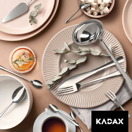 Kadax Löffelset Kaffee/Tee Edelstahl Silber 3Stück