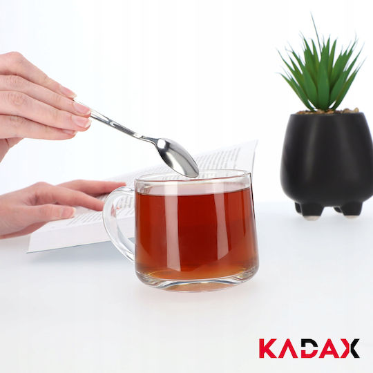 Kadax Set de Linguri Cafea / ceai Inoxidabile Argintiu 3buc