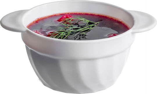 Kadax Bol de Servire Rotund Sticlă Alb cu Diametru 18.5buc 6buc