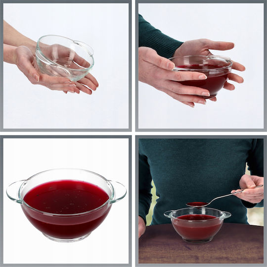 Kadax Servierschüssel Rund Glas Transparent