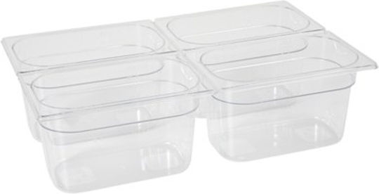 Hendi Σκεύος Gastronorm Πολυκαρμπονικό GN1/4 με Βάθος 65mm