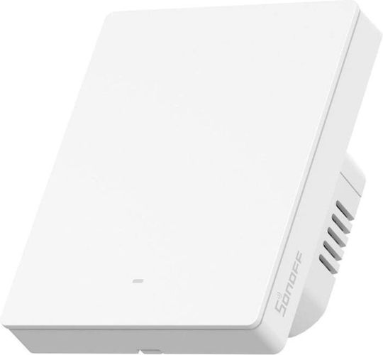 Sonoff M51c80w Διακόπτης Τοίχου Wi-Fi Μονός χωρίς Πλαίσιο Λευκός