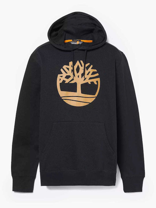 River Tree Φούτερ με Κουκούλα Μαύρο TB0A2BJHP56