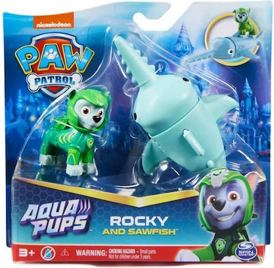 Spin Master Miniature Toy Paw Patrol Aqua Pups - Rocky and Sawfish Turquoise