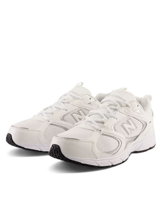 408 Sneakers Λευκό / Ασημί