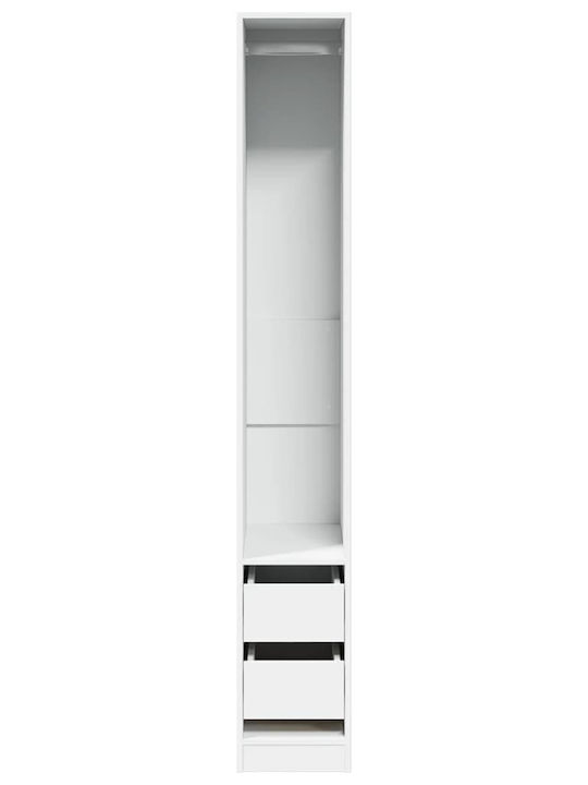 vidaXL Kleiderständer Weiß 30x50x200cm