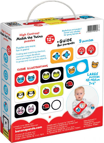 Puzzle pentru Copii pentru 1+ Ani 18buc Banana Panda